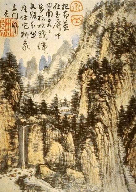 中国画写意山水的设色方法